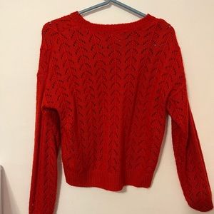 H&M red sweatshirt